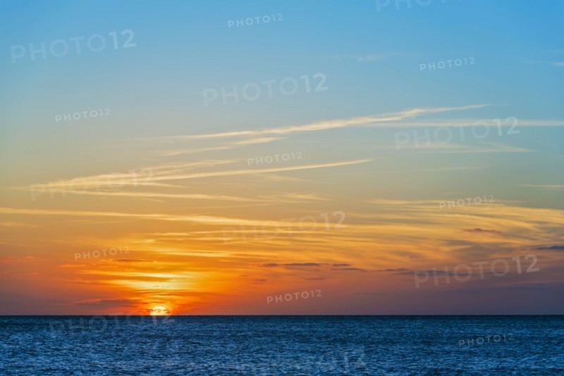 Seascape at sunset