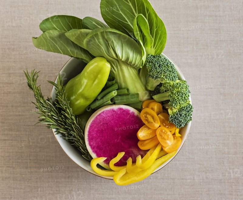Vegetables in bowl