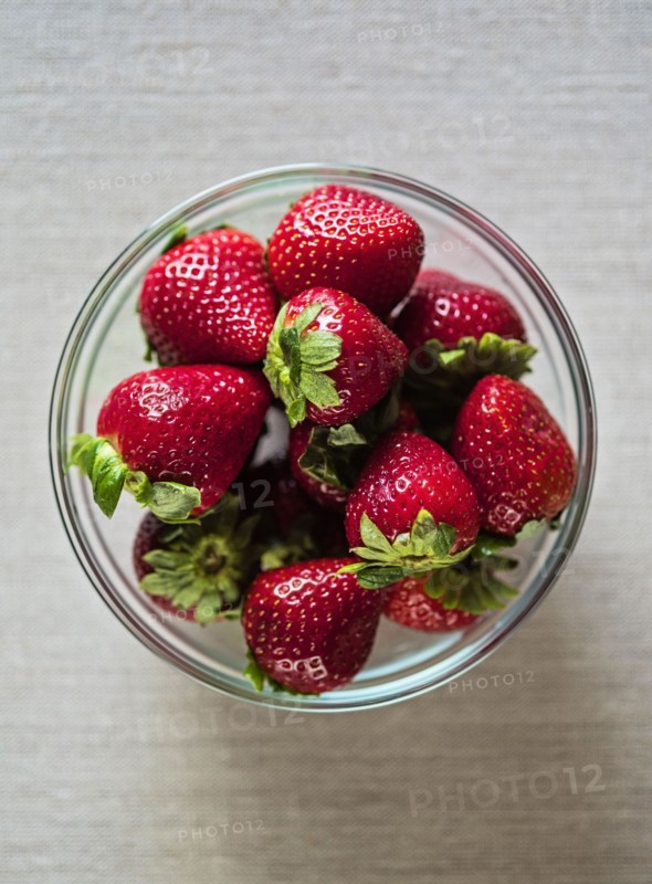 Strawberries in bowl