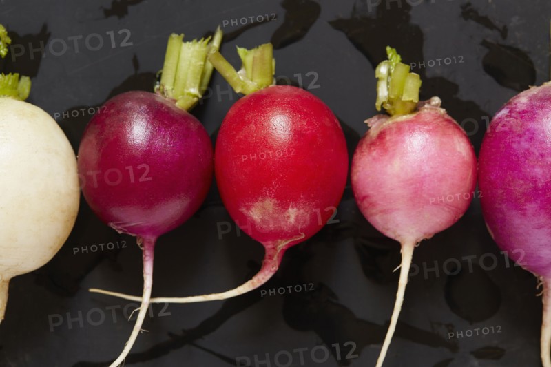 Wet radishes