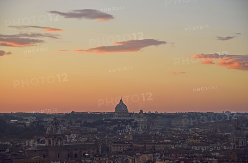 Cityscape at sunset