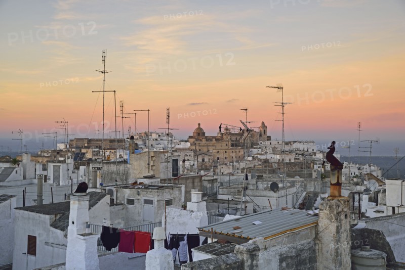 Townscape at sunset