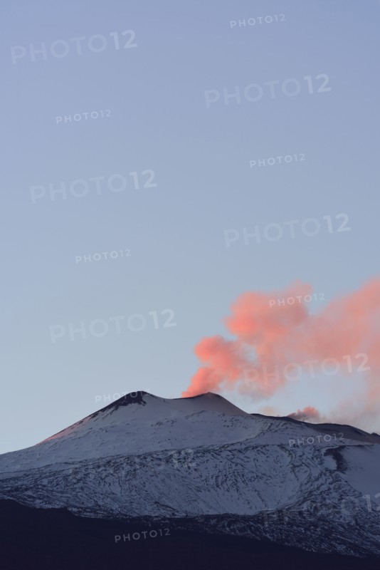 Smoke above Mt Etna