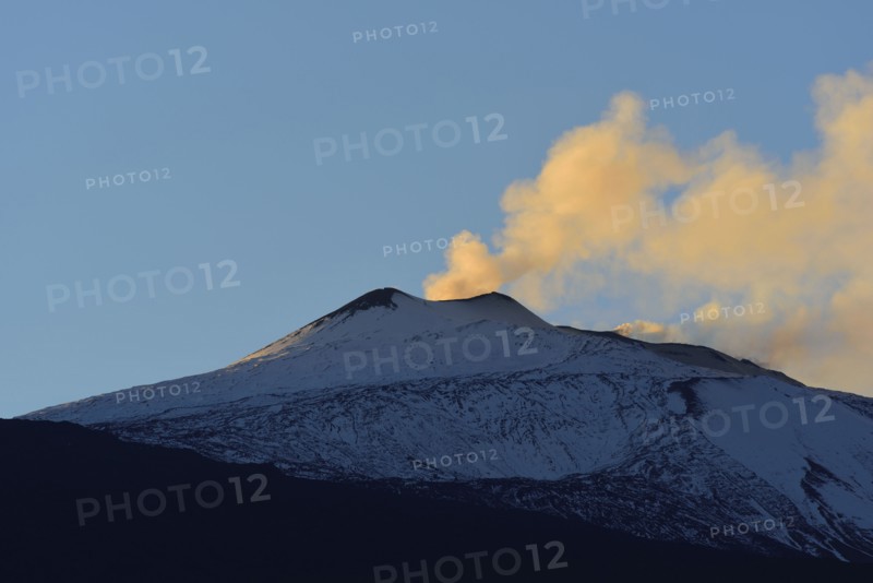 Smoke above Mt Etna