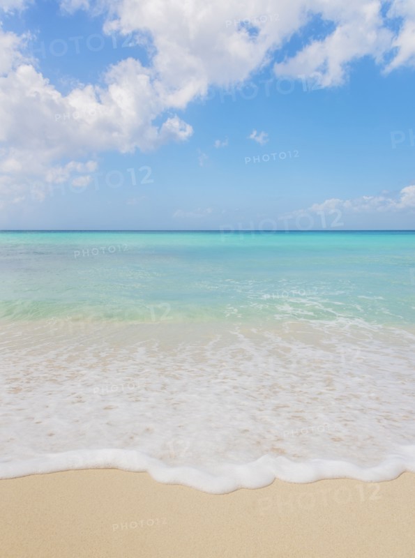 White clouds over tropical sea