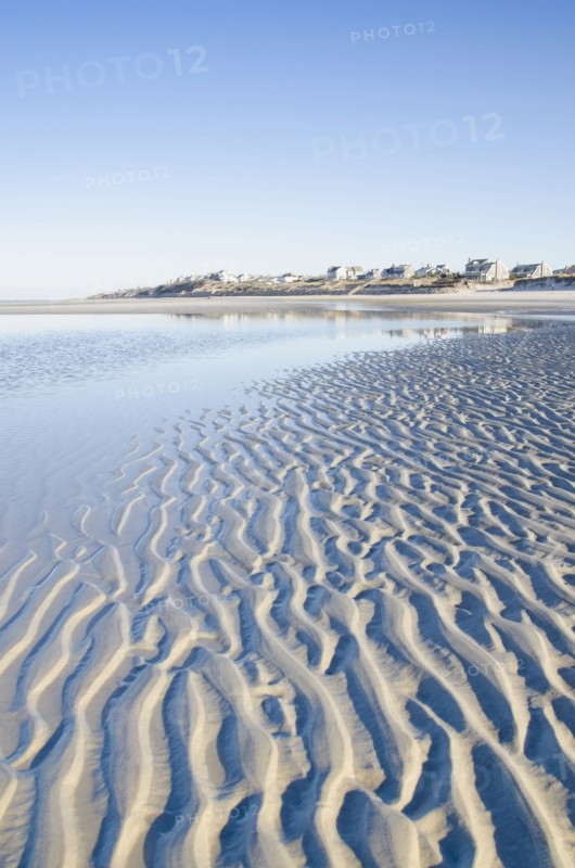 Ripples on sandy beach at Cape Cod