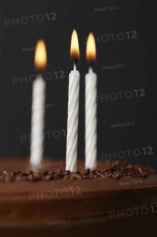 Close-up of birthday candles