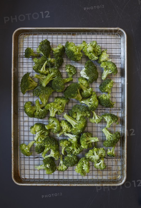 Broccoli on tray