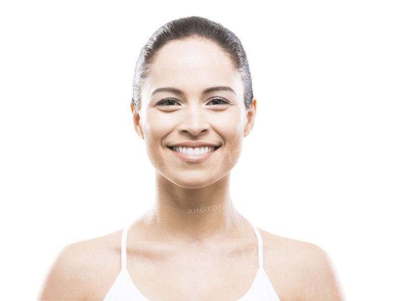 Portrait of young smiling woman
