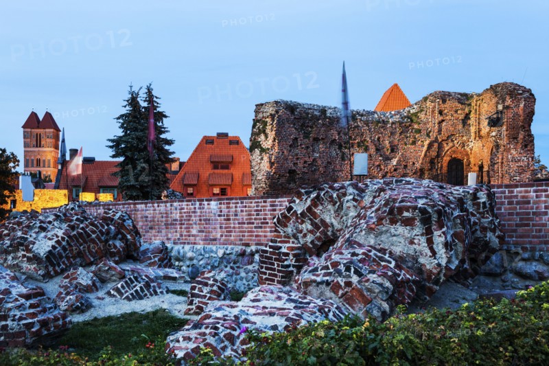 Ruins of the Teutonic Knights castle in Torun Torun, Kuyavian-Pomeranian, Poland