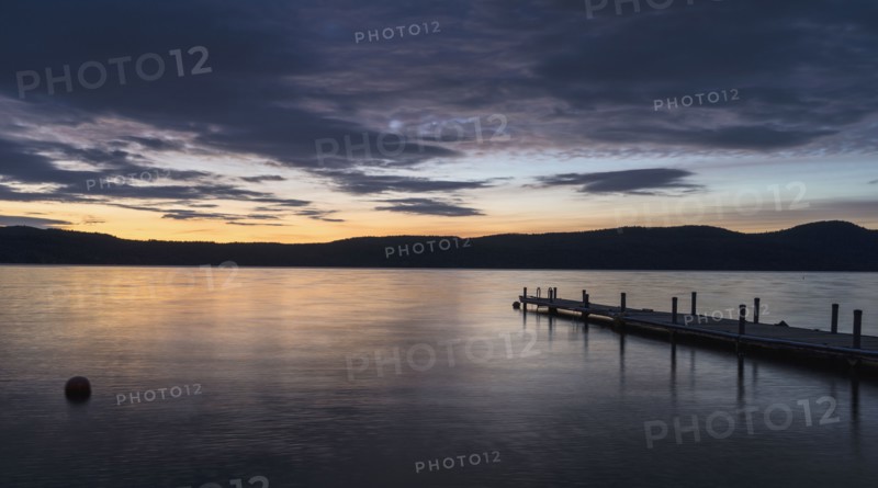Adirondack region landscape with lake George