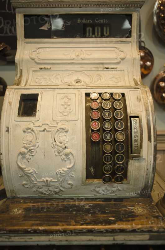 Antique cash register