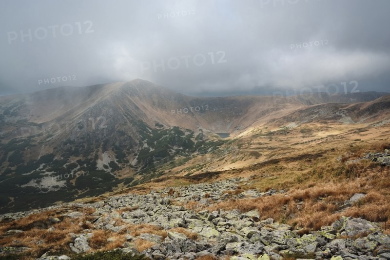 Cloudscape over mountains