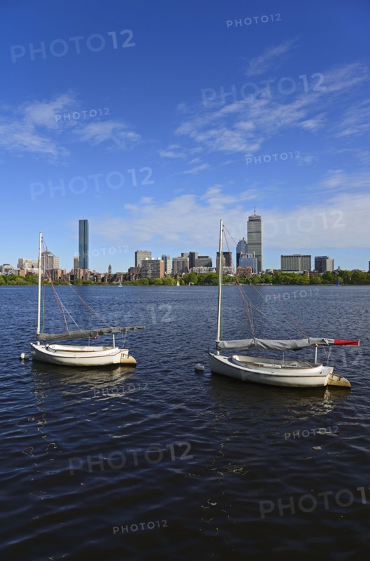Massachusetts, Boston, Boats on Charles river