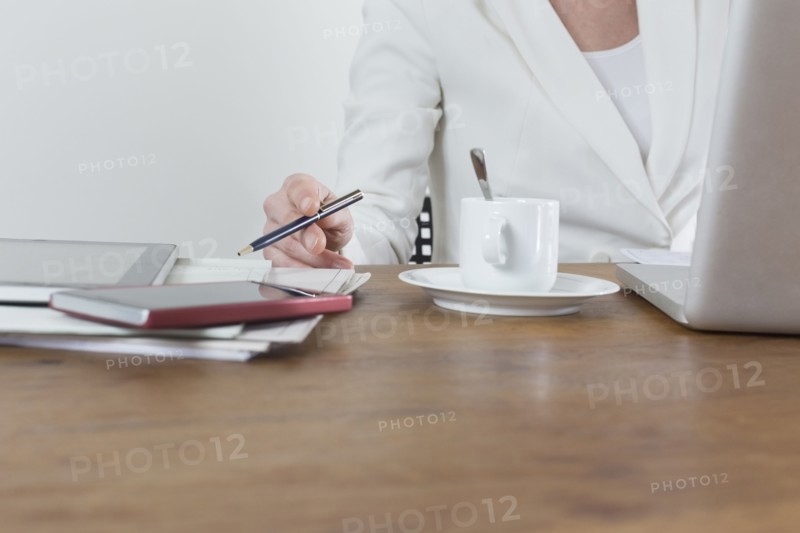 Businesswoman's desk