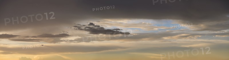 Dramatic sunset sky.