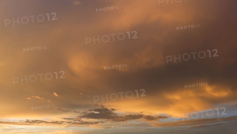 Dramatic sunset sky.