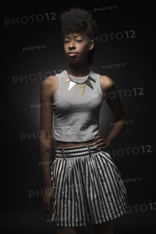 Portrait of fashion model.