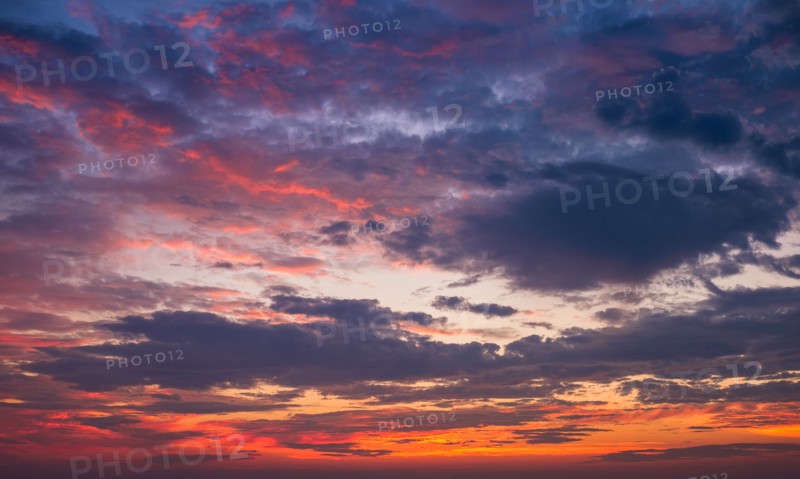 Multi colored dramatic sky.