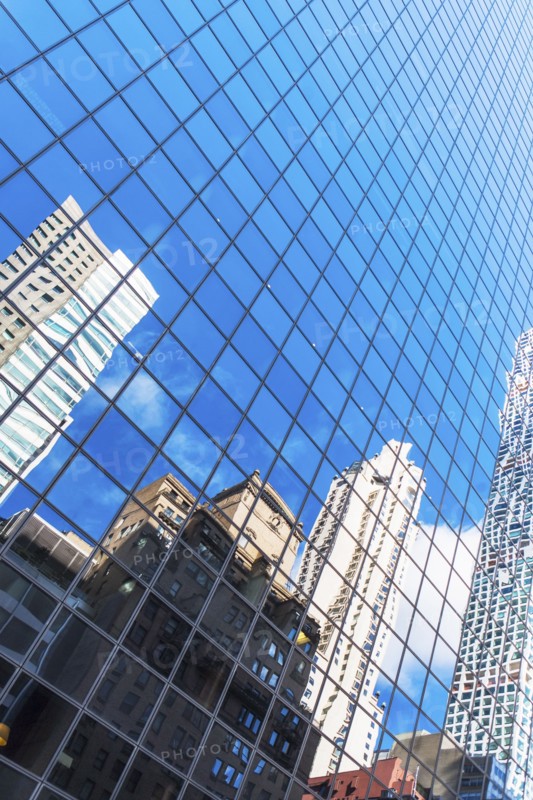 USA, New York State, New York City, Manhattan, Facade of office building