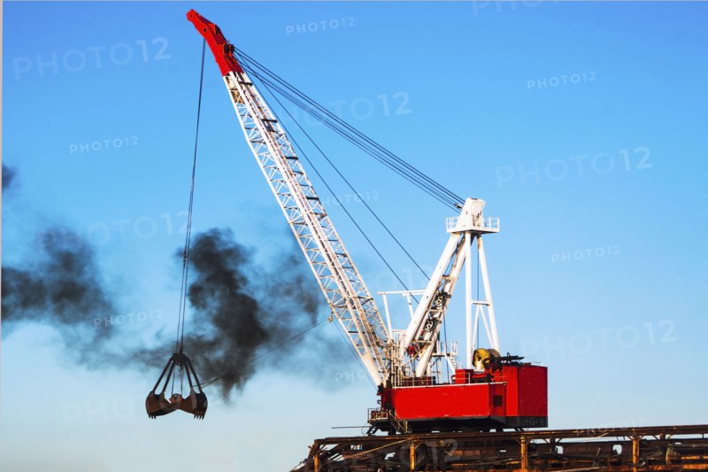 Crane in commercial dock
