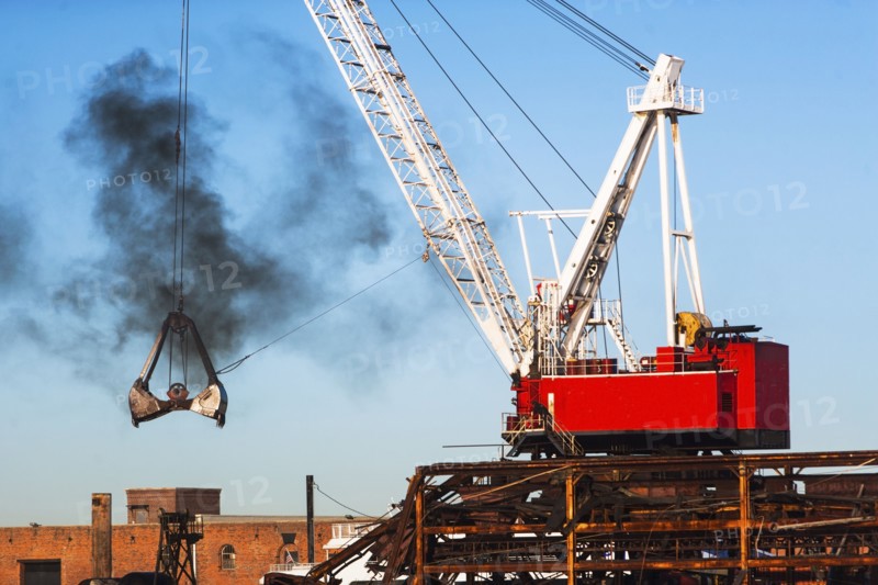 Crane in commercial dock