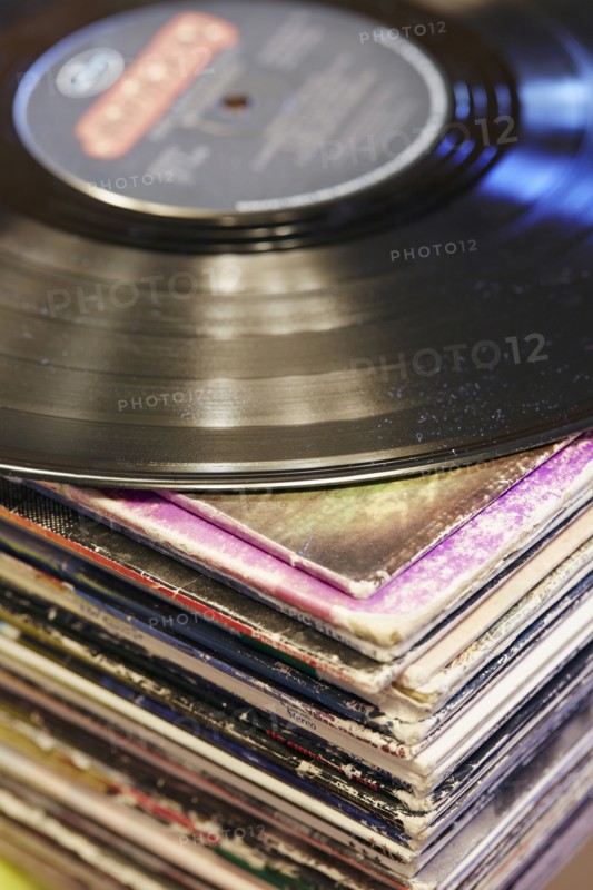 Collection of vinyl LP records