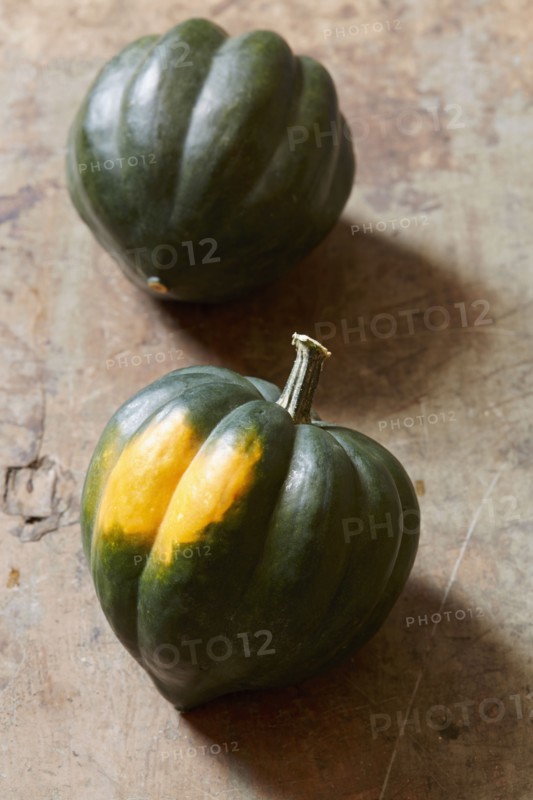 Two small pumpkins