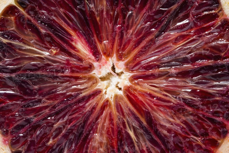 Close up of half of red orange