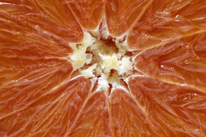 Close up of half of red orange