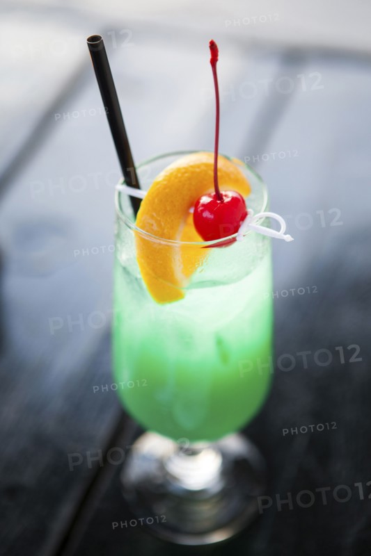 Liquor cocktail in glass