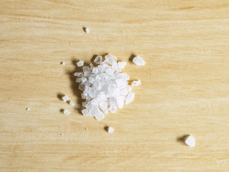Salt on wood