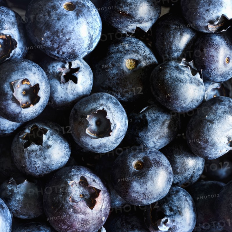Ripe blueberries