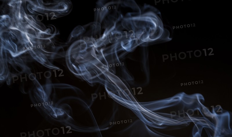 Smoke on black background.