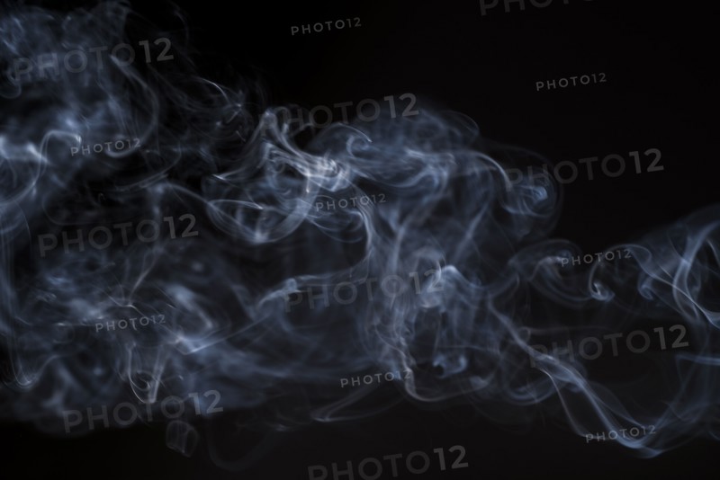 Smoke on black background.