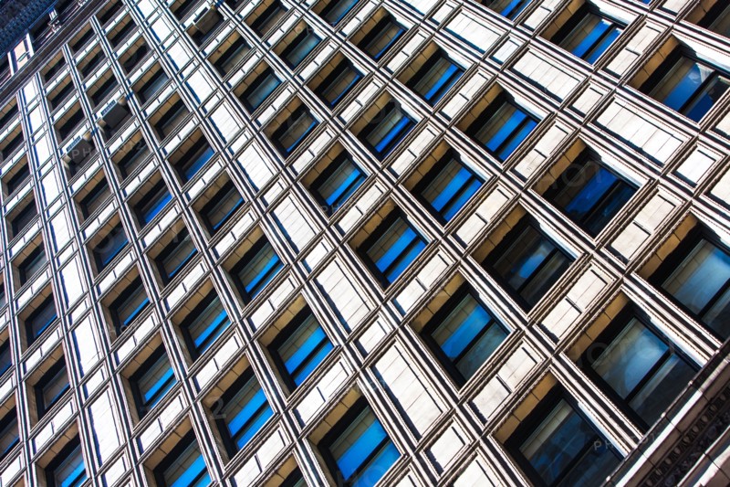 USA, New York, Skyscraper in big city