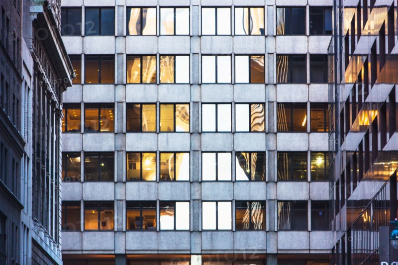 USA, New York, Skyscraper in big city