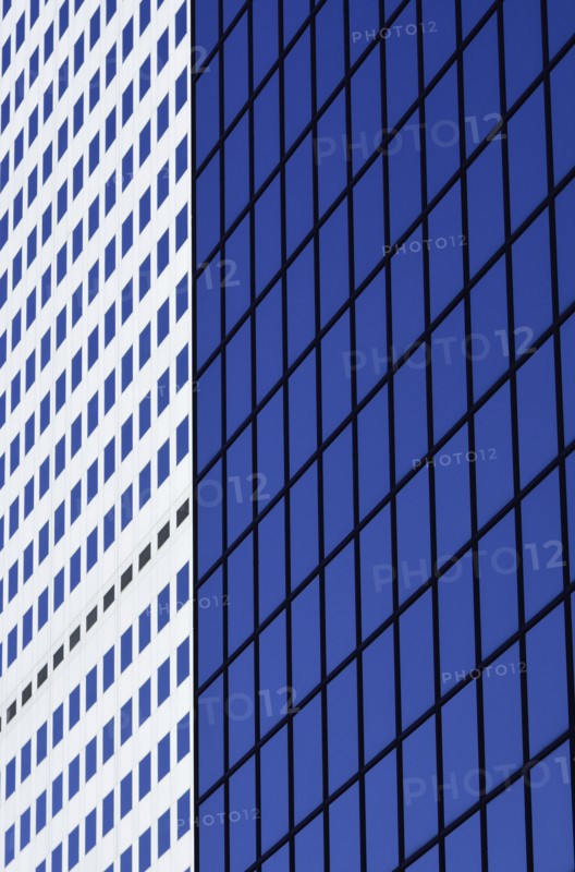 USA, Colorado, Denver, Detail of facade of modern office building