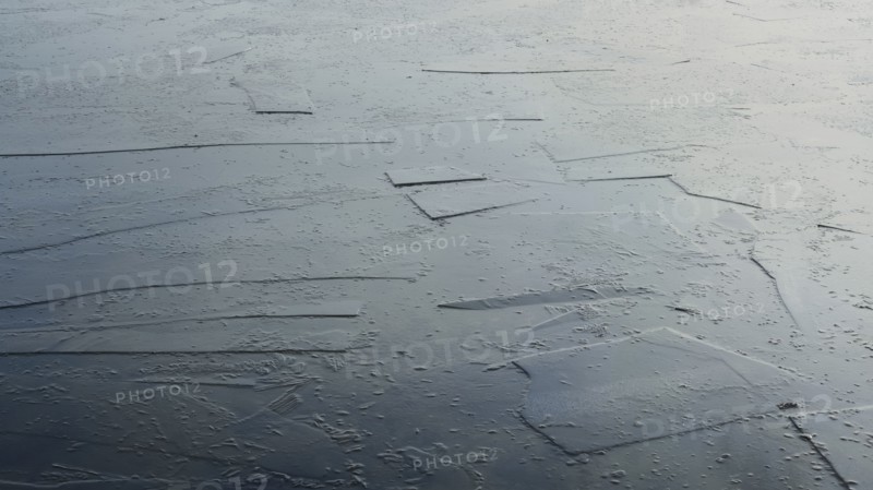 Ice sheets on water
