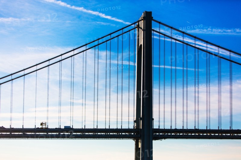 USA, New York State, New York City, Verrazano narrows bridge