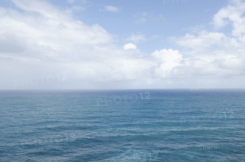 Puerto Rico, Rio Grande, Puffy clouds over Atlantic Ocean