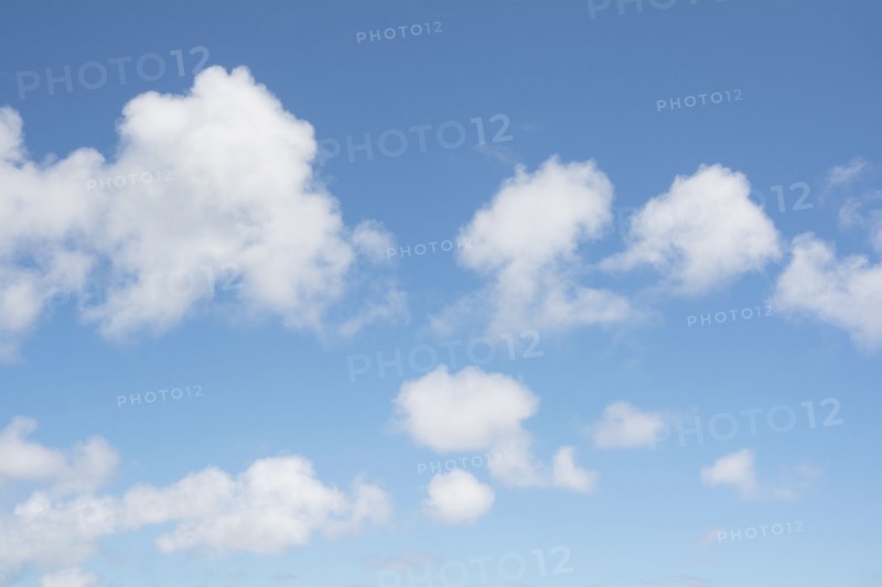 Cumulus clouds on blue sky