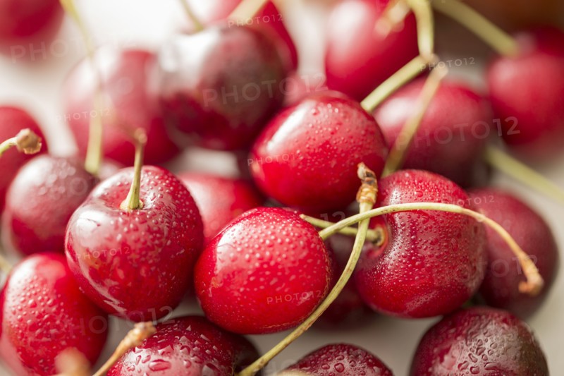 Close-up of red cherries