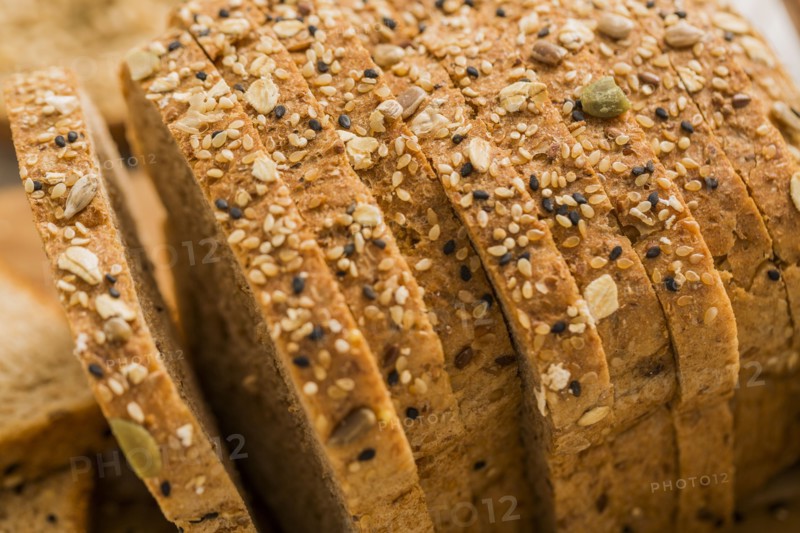 Sliced brown bread