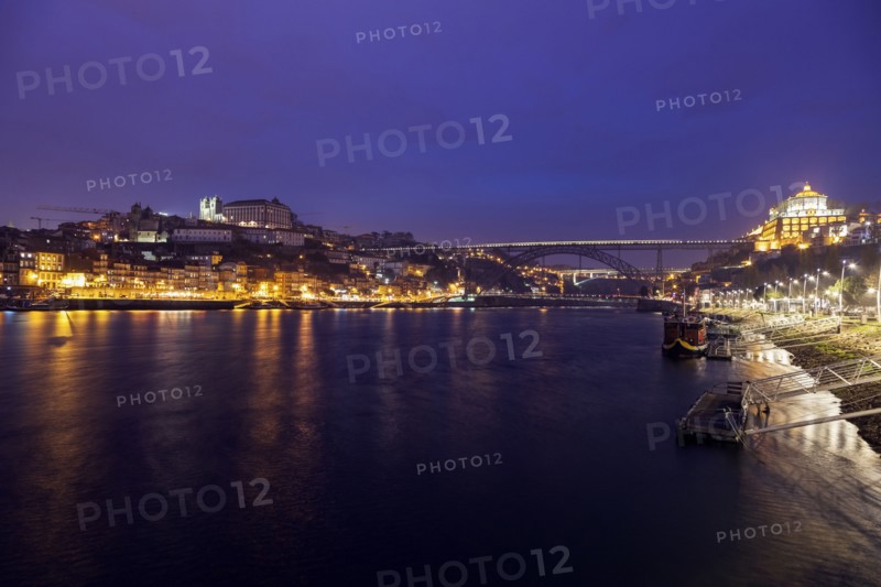 Portugal, Norte, Porto, Historic Centre of Porto by Douro River