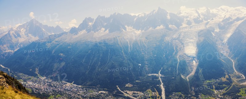 France, Auvergne-Rhone-Alpes, Chamonix, Alpes peaks in Chamonix area