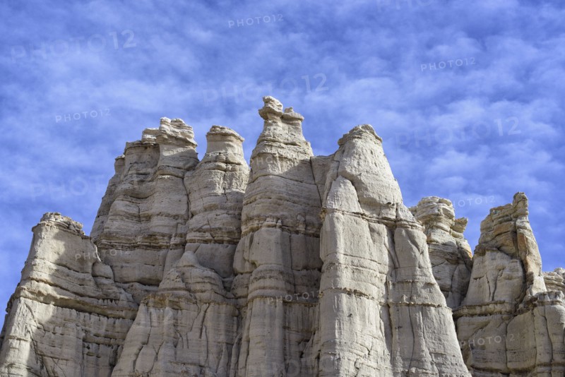 USA, New Mexico, Abiquiu, Limestone rock formations