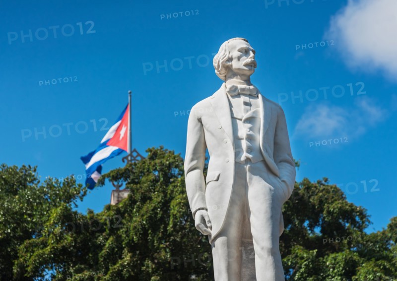 Cuba, Havana, Carlos Manuel De Cespedes statue