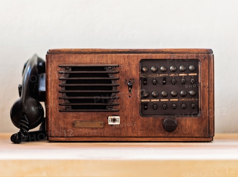Vintage phone, studio shot