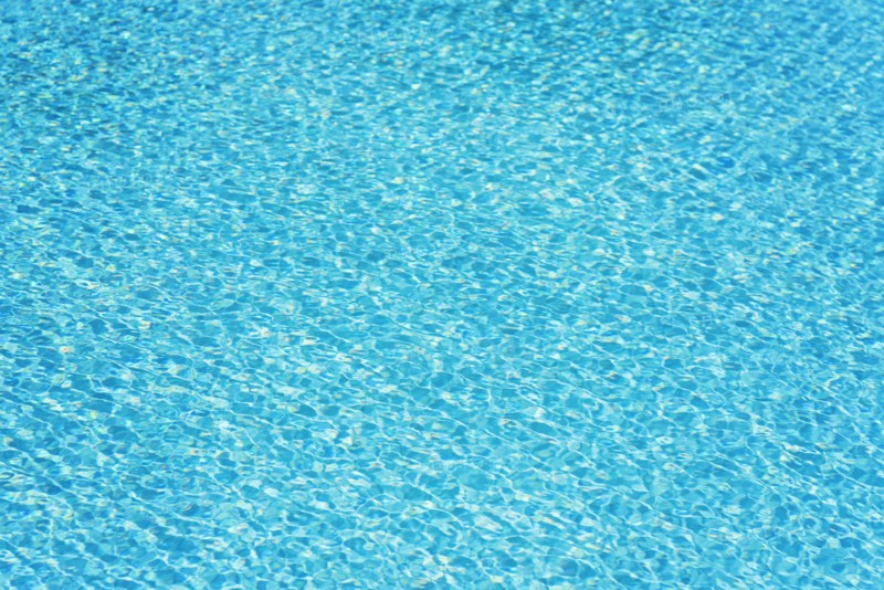 Vibrant blue water surface